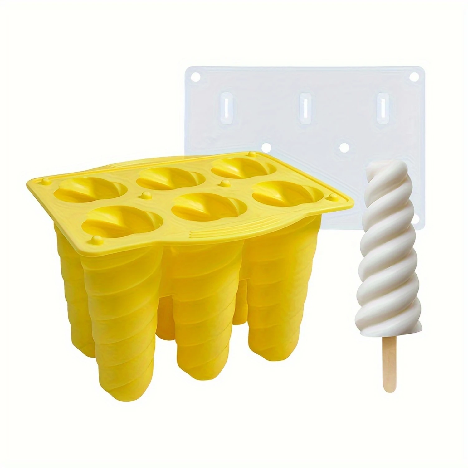 

1pc, Popsicle Mold, Creative Popsicle Mold, Silicone Popsicle Mold, Ice Cream Mold, Ice Cube Box, Household Popsicle Mold, Safe