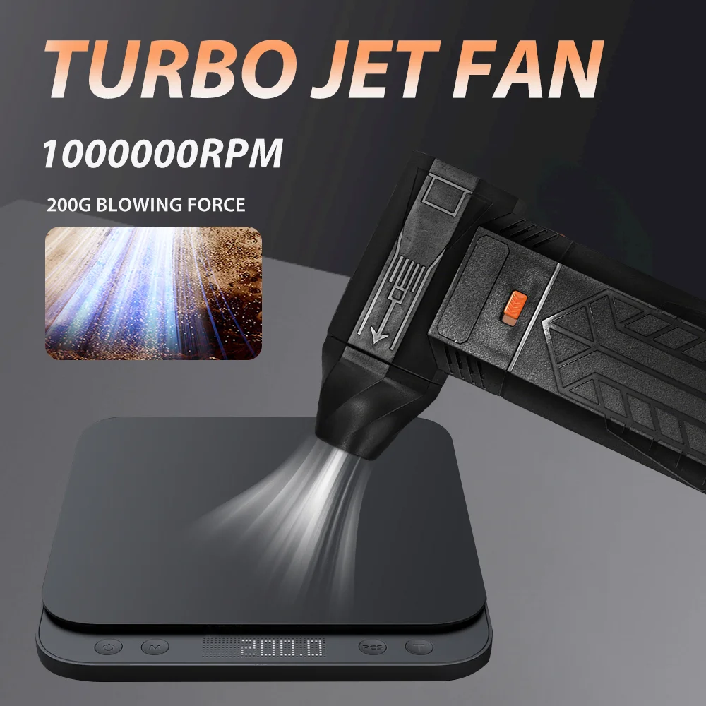 

Turbo jet fan 1000000 RPM turbofan, brushless motor, powerful.
