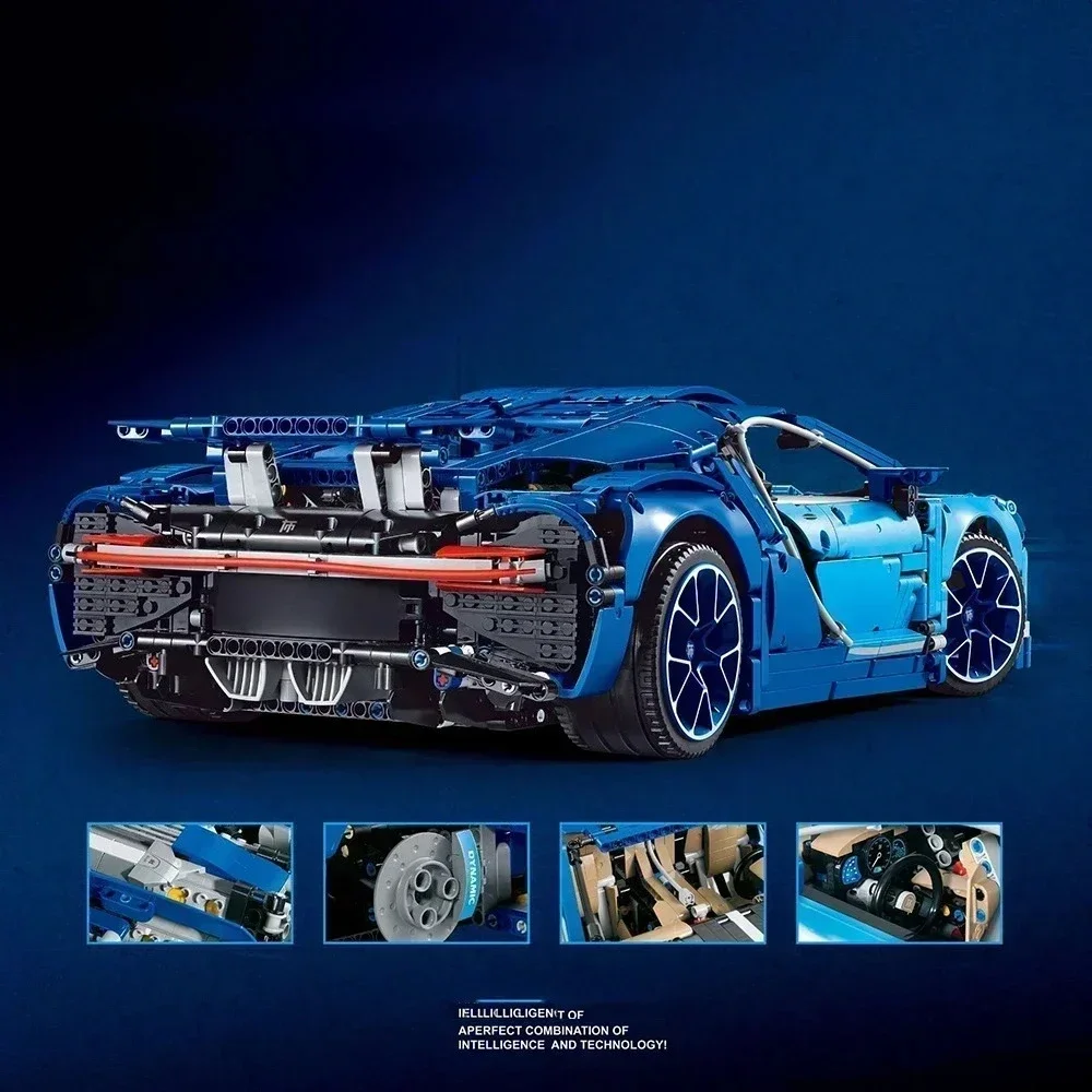 3599 قطعة سيارة سباق فائقة التكنولوجيا Buga 1:8 نموذج اللبنات 42083 الطوب لعبة أطفال الأطفال الكبار هدايا عيد الميلاد