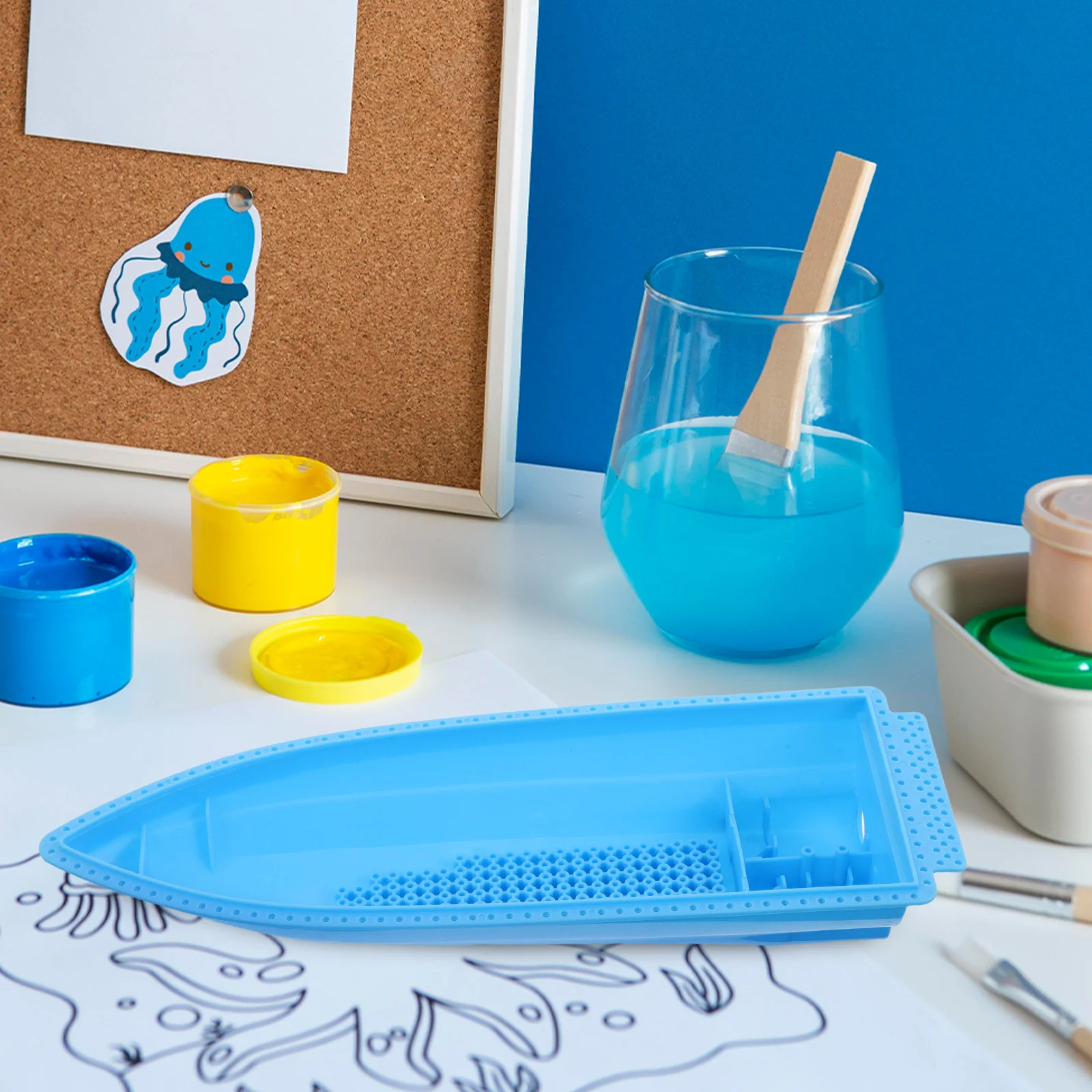 1 مجموعة 1 مجموعة Diy قارب عدة مكونات الهيكل الرئيسي الجذعية التعليمية بناء مجموعة للأطفال دائم مجداف بلاستيكي يخت-قارب صنع