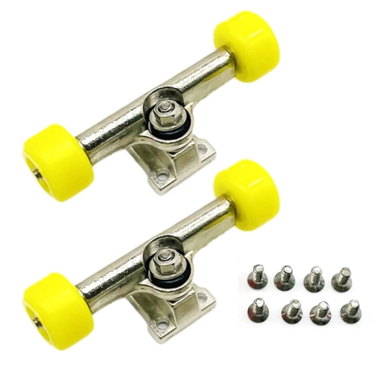 

Assembly Finger Skateboard Part Alloy Bracket Deck Wheel Finger Toy Accs for Mini Gadget Playset Finger Toy DIY Parts