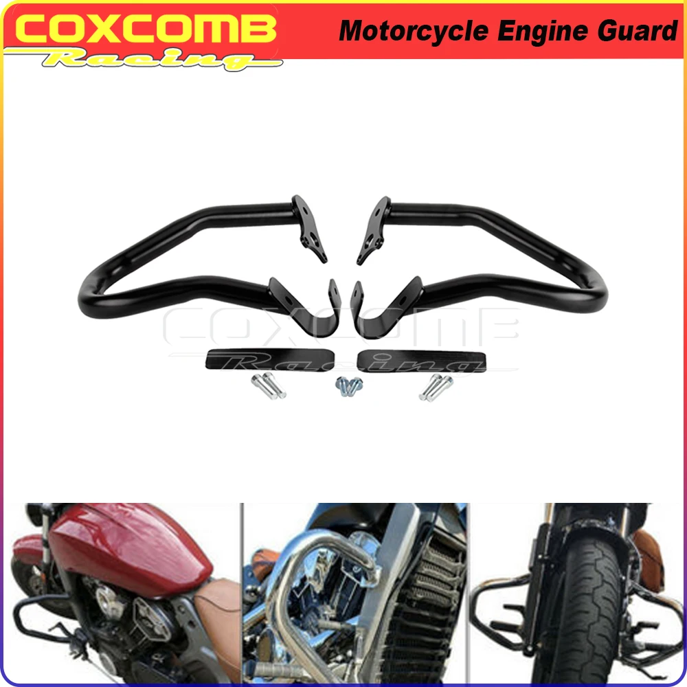 

Motorcycle Bumper Guards Engine Crash Bars Side Highway Bars Mounting Hardware Indian Scout Bobber Twenty 2015-2021 2881756-156