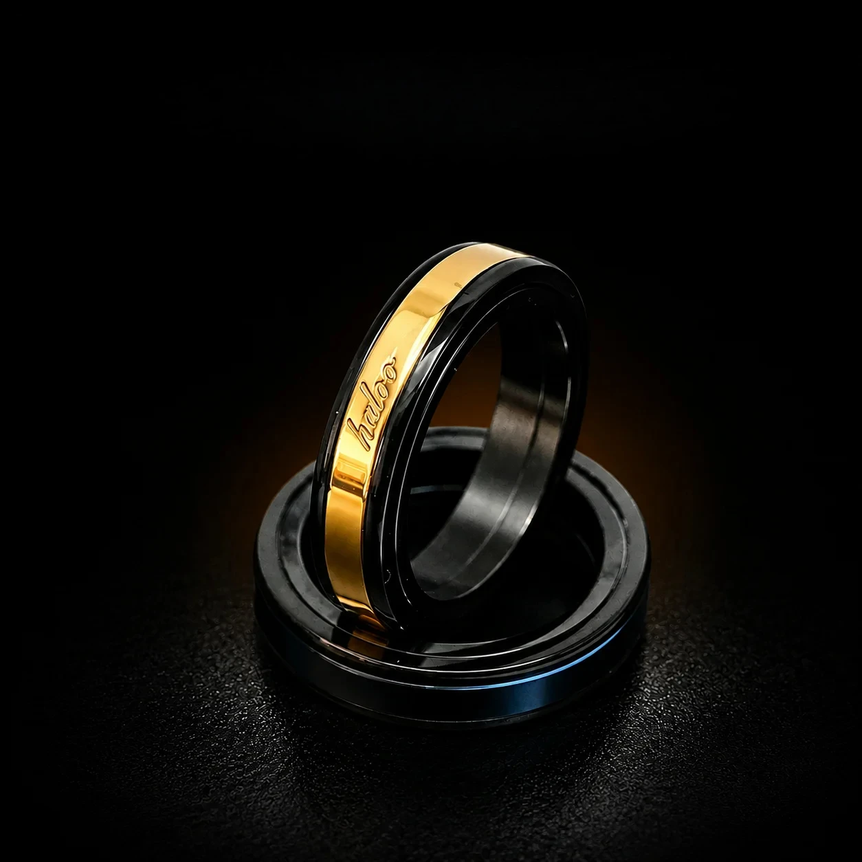 EDC  Stainless Steel Black Gold Magnetic metal Push Slider Metal EDC Fidget Spinner slider Stress Relief Toy