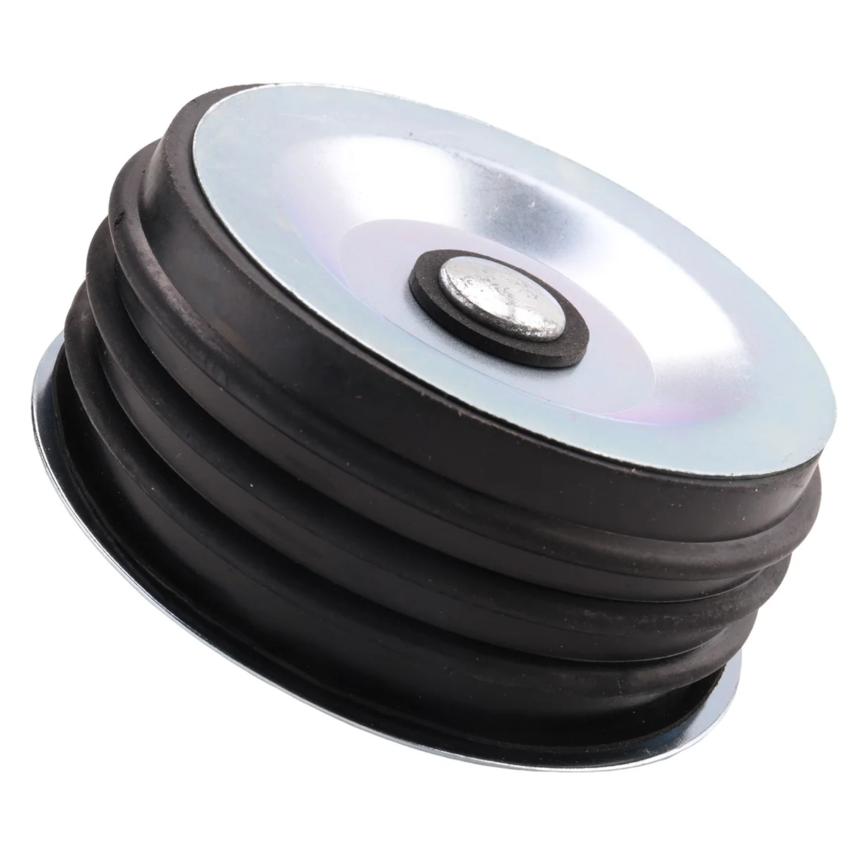 A88M 4In Steel Mechanical Test Plug,Sturdy Sewer Cleanout Cap with Galvanized Screw and Wing Nut Fit for Most Pipe Sink Pool