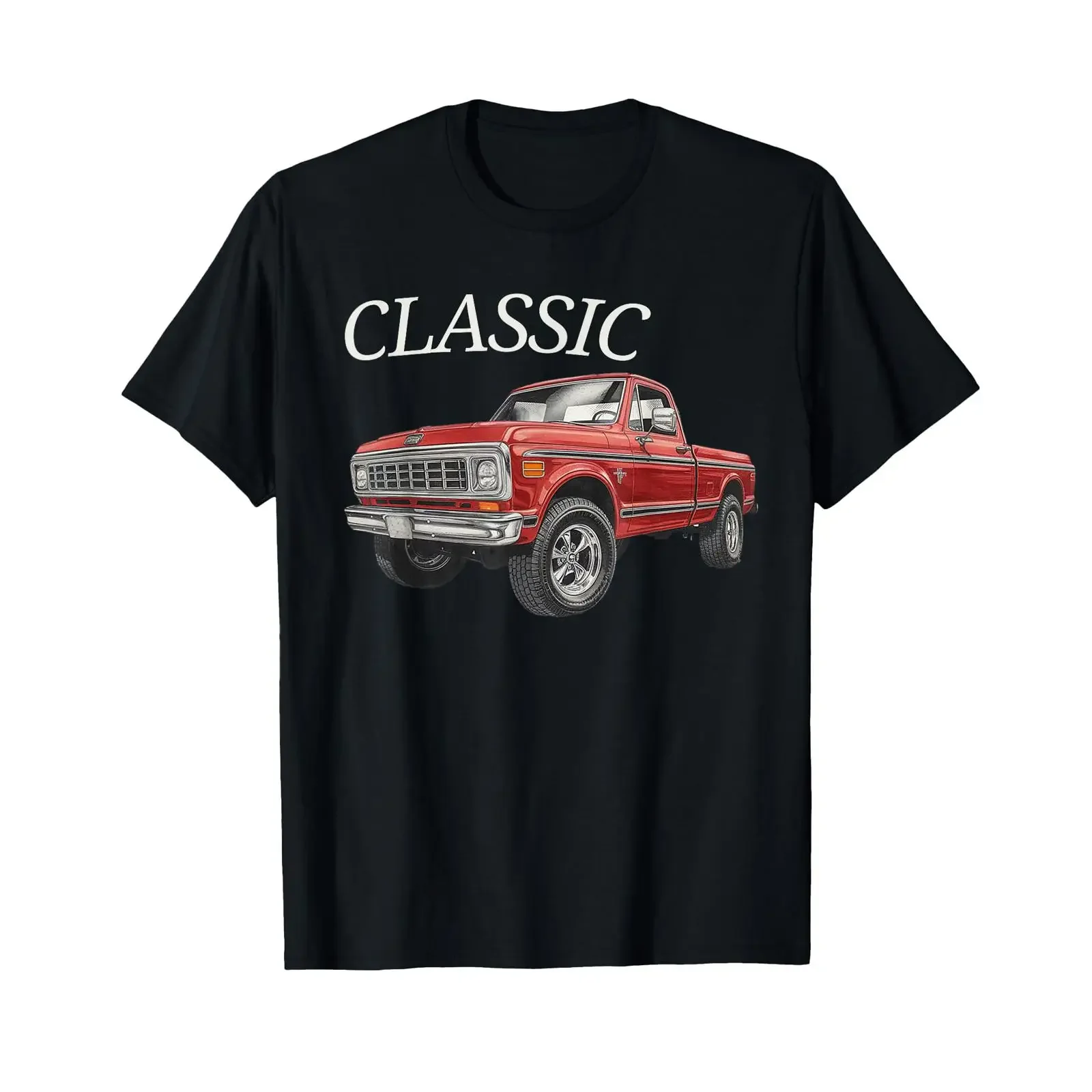 Vintage Old Pickup Trucks Classic T Shirt black S vintage Washed Stretched Breathable homme Unisex designer clothes streetwear