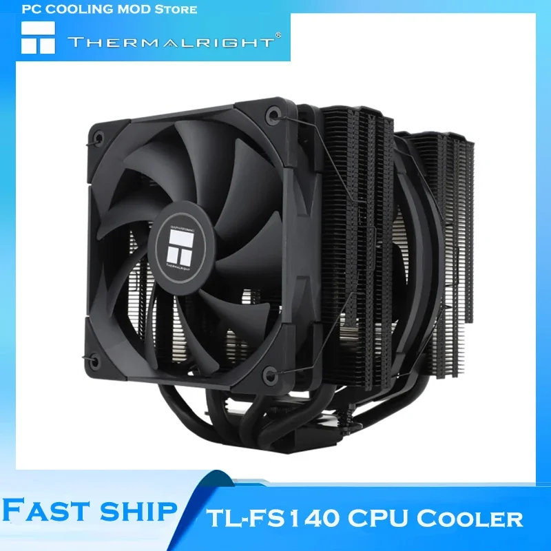 

Thermalright PC Case CPU Cooler Radiator Low Temperature Dual Tower dual PWM Cooling Fan For Intel 115x/2011/ AMD AM4,TL-FS140