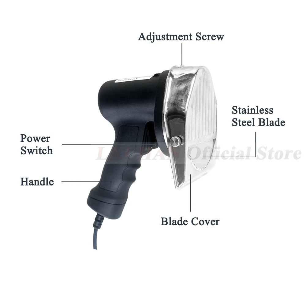 HomeWise 05 قطاعة كباب كهربائية ماكينة شوارما سكين دونر جيروس القاطع مع 2 شفرات أدوات المطبخ منتج أغذية 110 فولت/220 فولت