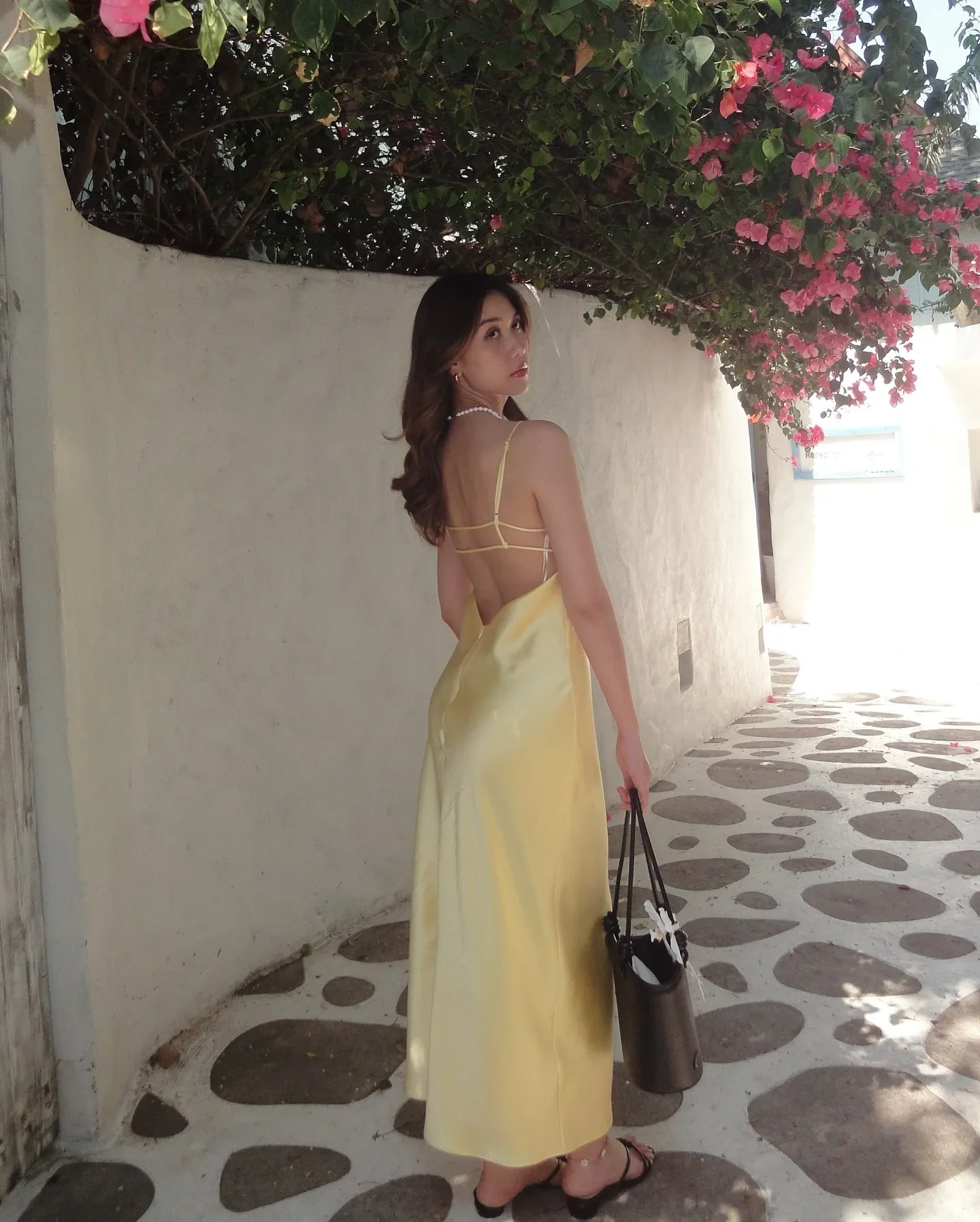 Women Solid Satin Sling Long Dress Casual Backless Sleeveless V-neck Pleated Gowns 2026 Summer Vacation Evening Party Robes