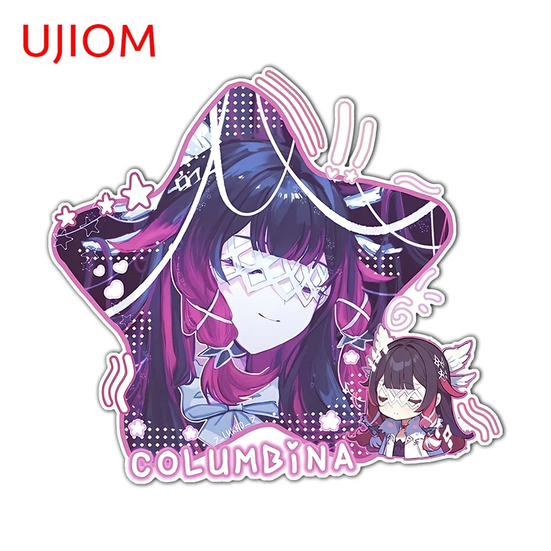UJIOM Colombia Genshin Impact Creative Wall Sticker Pink Star Shape Deisgn Graffiti Decal Creative Air Conditioner Decor