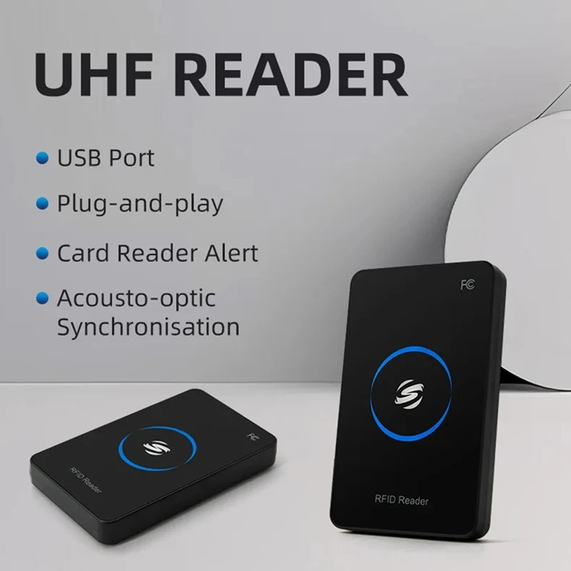 أفضل كاتب قارئ UHF عالي التردد لـ ISO18000-6C EPC GEN2 مع قارئ سطح المكتب USB 902-928Mhz لتطوير SDK