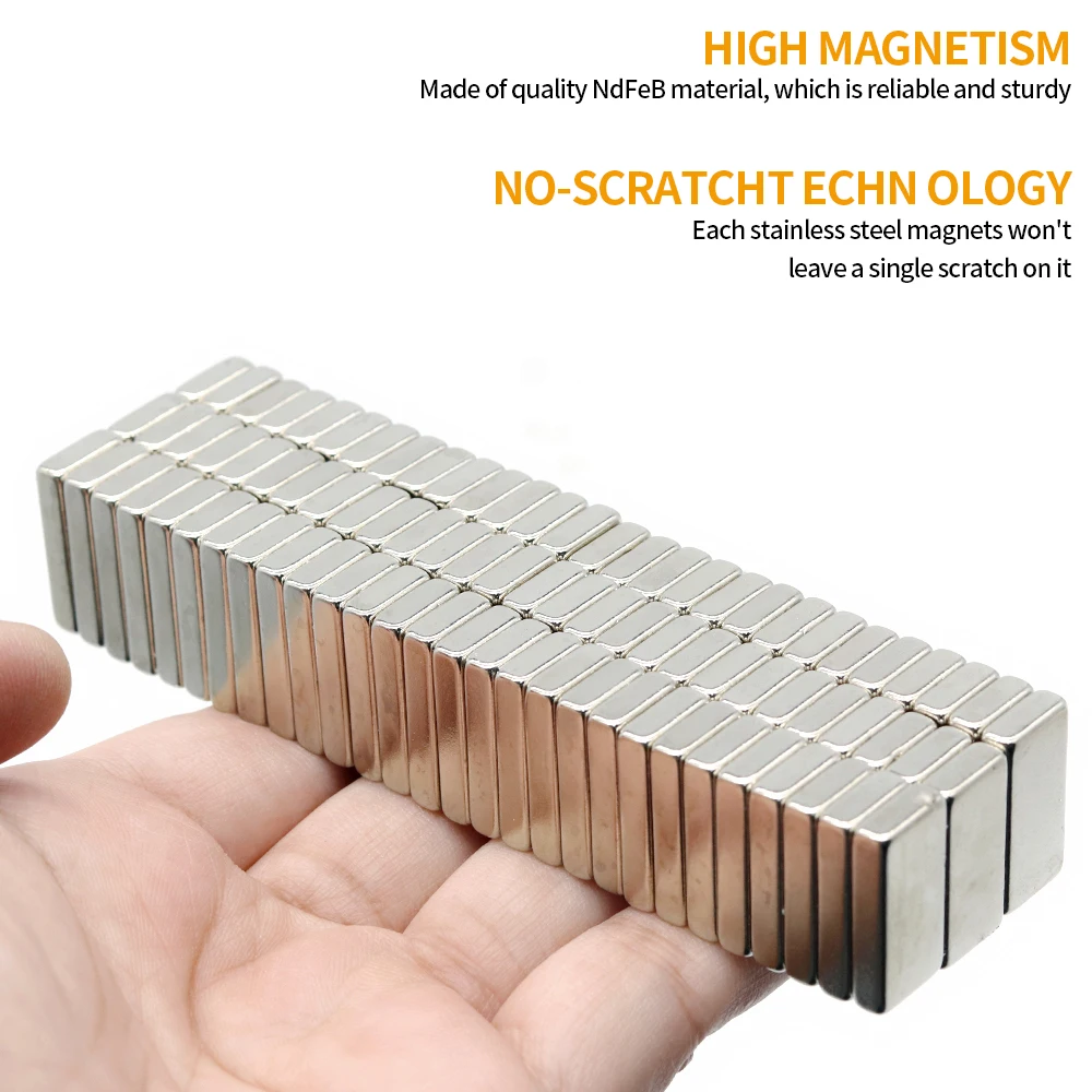 Neodymium Magnet 20x10x4 Block NdFeB N35 Super Powerful imanes Permanent Magnetic 20mm x 10mm x 4mm 5/10/20/50/100Pcs