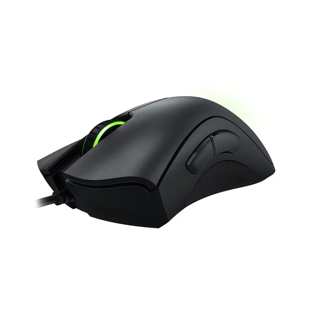 Negro Razer DeathAdder esencial con cable ratón para juegos de ratones 6400DPI sensor óptico 5 botones independientes para PC Gamer