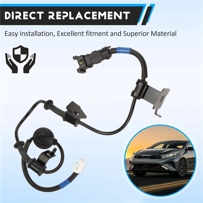 Sensor de velocidad de rueda ABS trasera izquierda de coche 59910-1M400 compatible con Kia Forte Cerato Koup 2009-2013