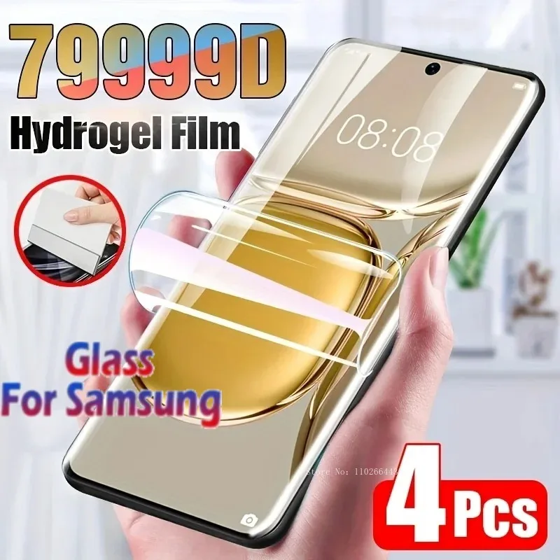 

4pcs HD Hydrogel Film for Samsung Galaxy A20 A21s A22 A23 A24 A25 A26 Screen Protector for Samsung A30s A31 A32 A33 A34 A35 A36