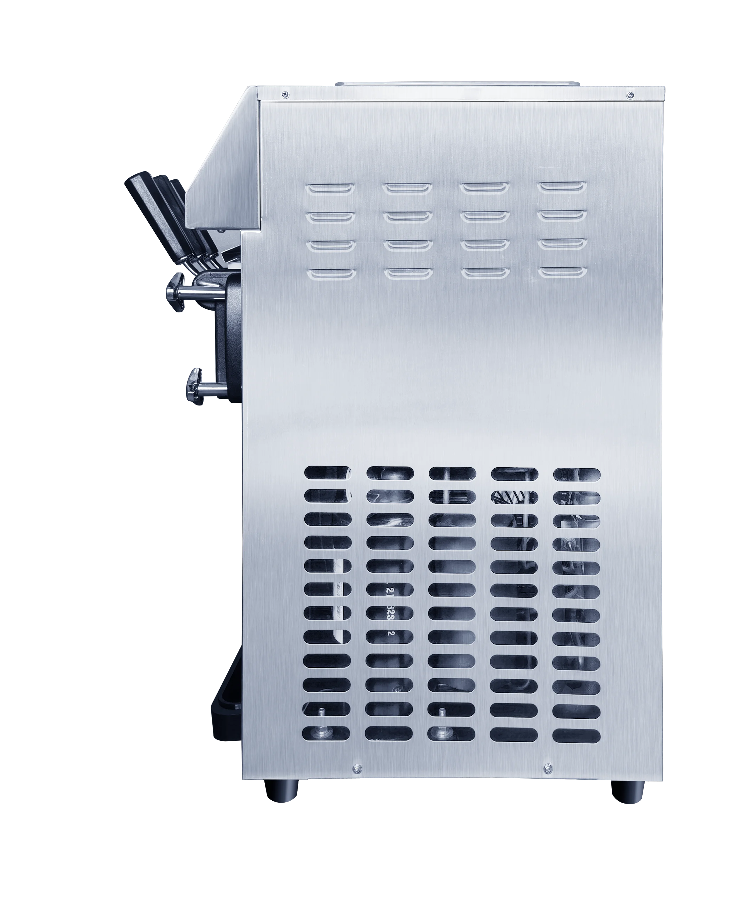 

3 Flavors Desktop Gelato Fruit Ice Cream Maker 18L/H Small Soft Serve Ice Cream Machine With Forecooling Preservation Function