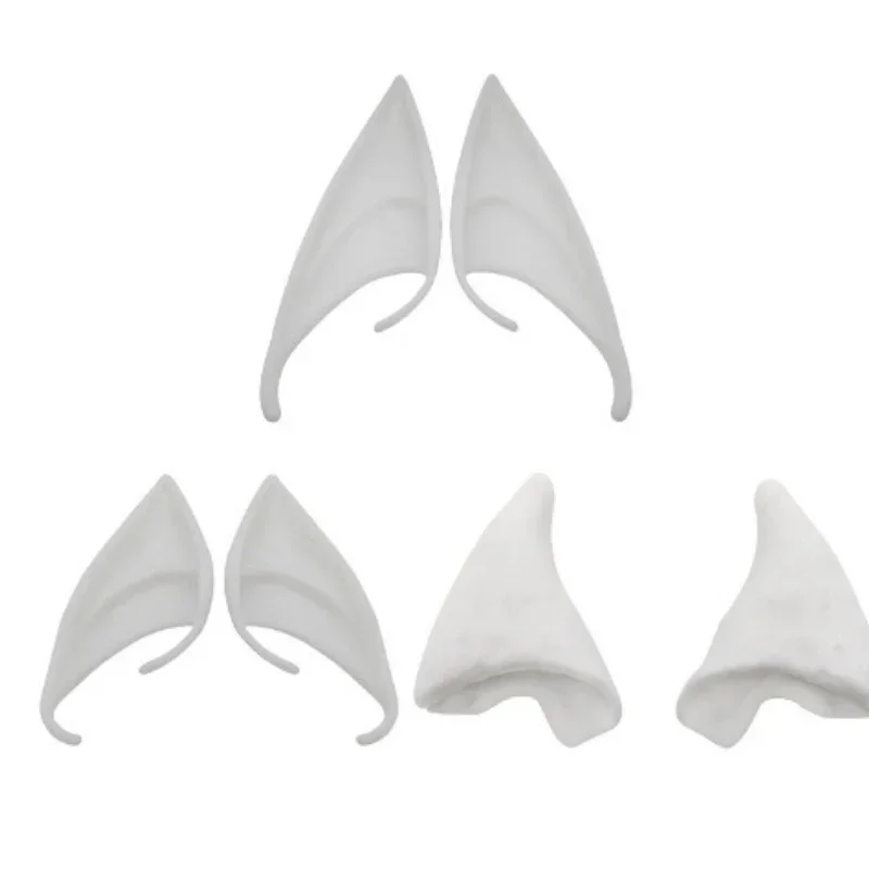 Anjo Elfo Orelhas Clip Brincos, Decoração Cosplay Suprimentos, Foto Props, Trajes de Festa Masquerade, Halloween, 1 Par