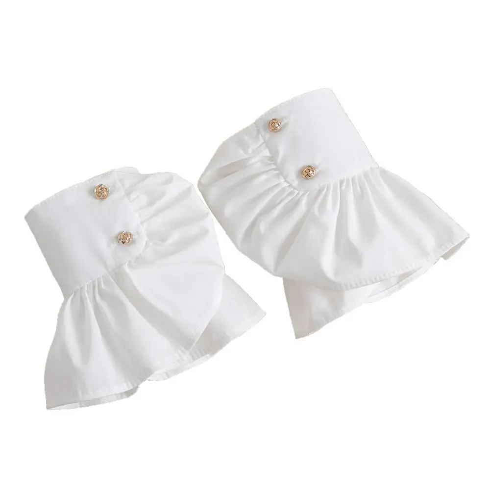 

New Detachable False Cuffs Sunshade Cuff Extension Wrist Cuffs Fake Flare Sleeves Clothing Accessories