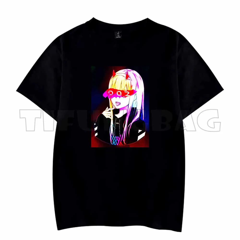 Японское аниме Darling In The Franxx 002 Zero Two Модные футболки с короткими рукавами и круглым вырезом Топы для женщин и мужчин Футболка унисекс Японское аниме Darling In The Franxx 002 Zero Two Модные футболки с короткими рукавами и круглым вырезом Топы для женщин и мужчин Футболка унисекс