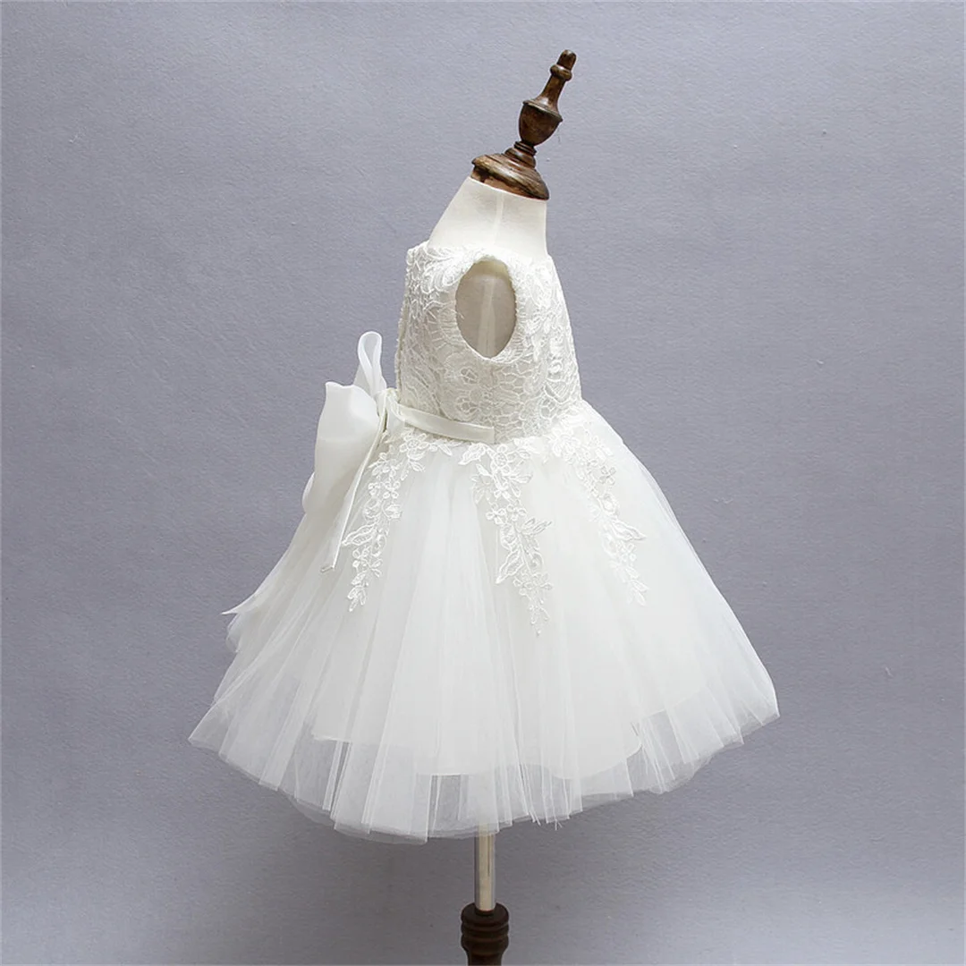 First Communion Dresses For Girls 2016 Brand Tulle Lace Infant Toddler Pageant Flower Girl Dress for Weddings and Birthday