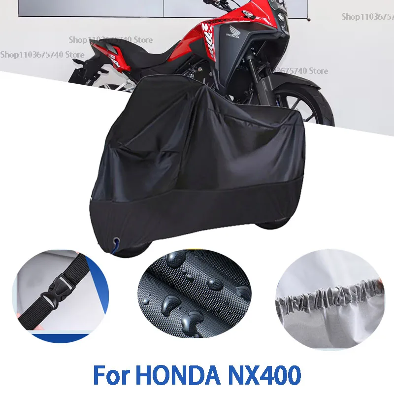 

Motorcycle Full Covers For HONDA NX400 Car Outdoors Sun Protection Dust No Ear Thickened Oxford Clothcover Accessories