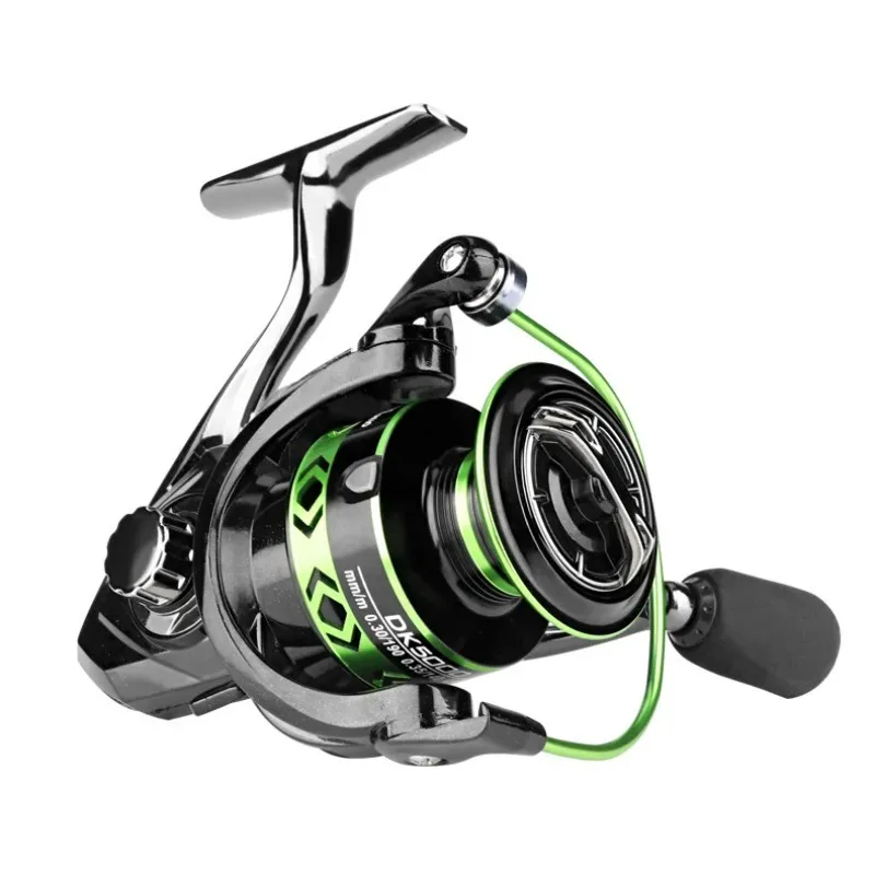 

deukio Fishing Reel Spinning All-metal 5.2:1 Speed Ratio Far Throw Fish Wheel DK2000-7000 Luya Reel Freshwater Seawater Dual Use