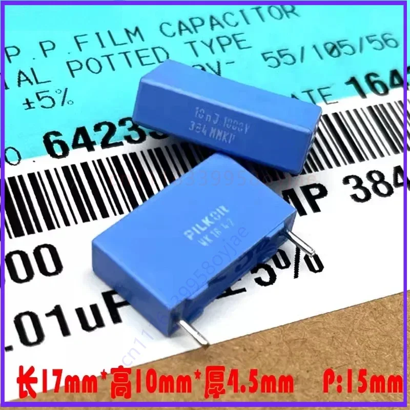 Top-grade BC PILKOR MKP 0.01uf 103 10nf 1000v 1kv for Safety Film Capacitor Replace Farad  100pcs