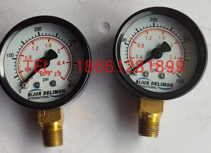 Original Nanjing Beijier BIJUR DELIMON Lubricating Oil Pump Accessories Injector Pressure Gauge Oil Pressure Gauge