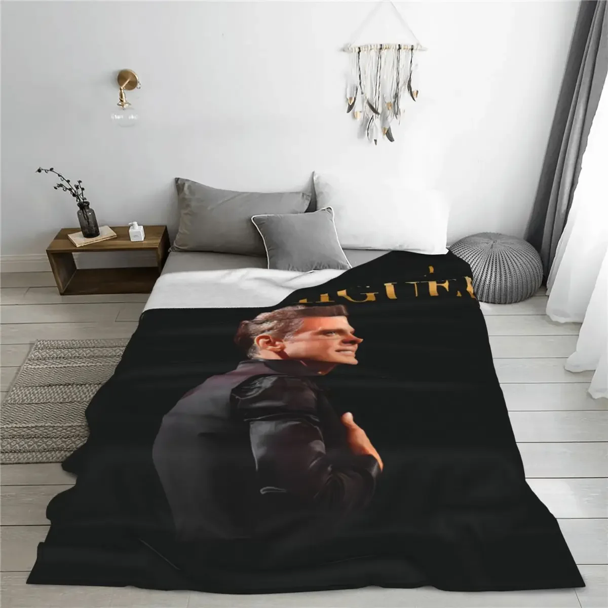 Luis Miguel Tour 2024 coperta Super calda cantante coperta da viaggio coperta invernale divertente copriletto in flanella personalizzato copridivano