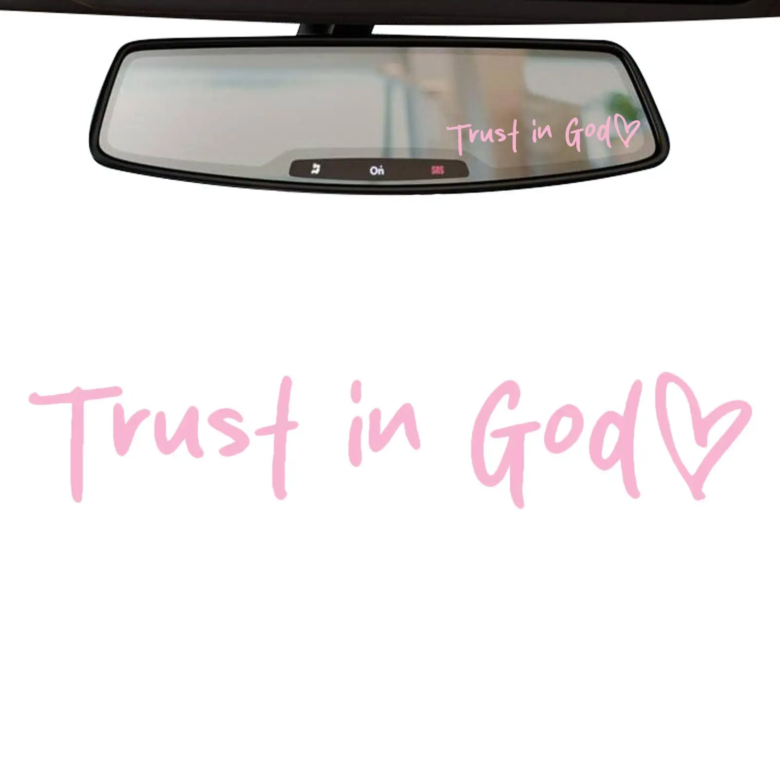 Car Mirror Stickers Waterproof Automotive Decoration Cling Auto Interior Accessories Vehicle Rear View Mirror Decorative Sticker