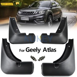 Car Molded Mud Flaps For Geely Boyue Atlas NL3 Emgrand X7 Sport 2016 2017 2018 2019 Splash Guards Mudguards Mudflap Proton X70