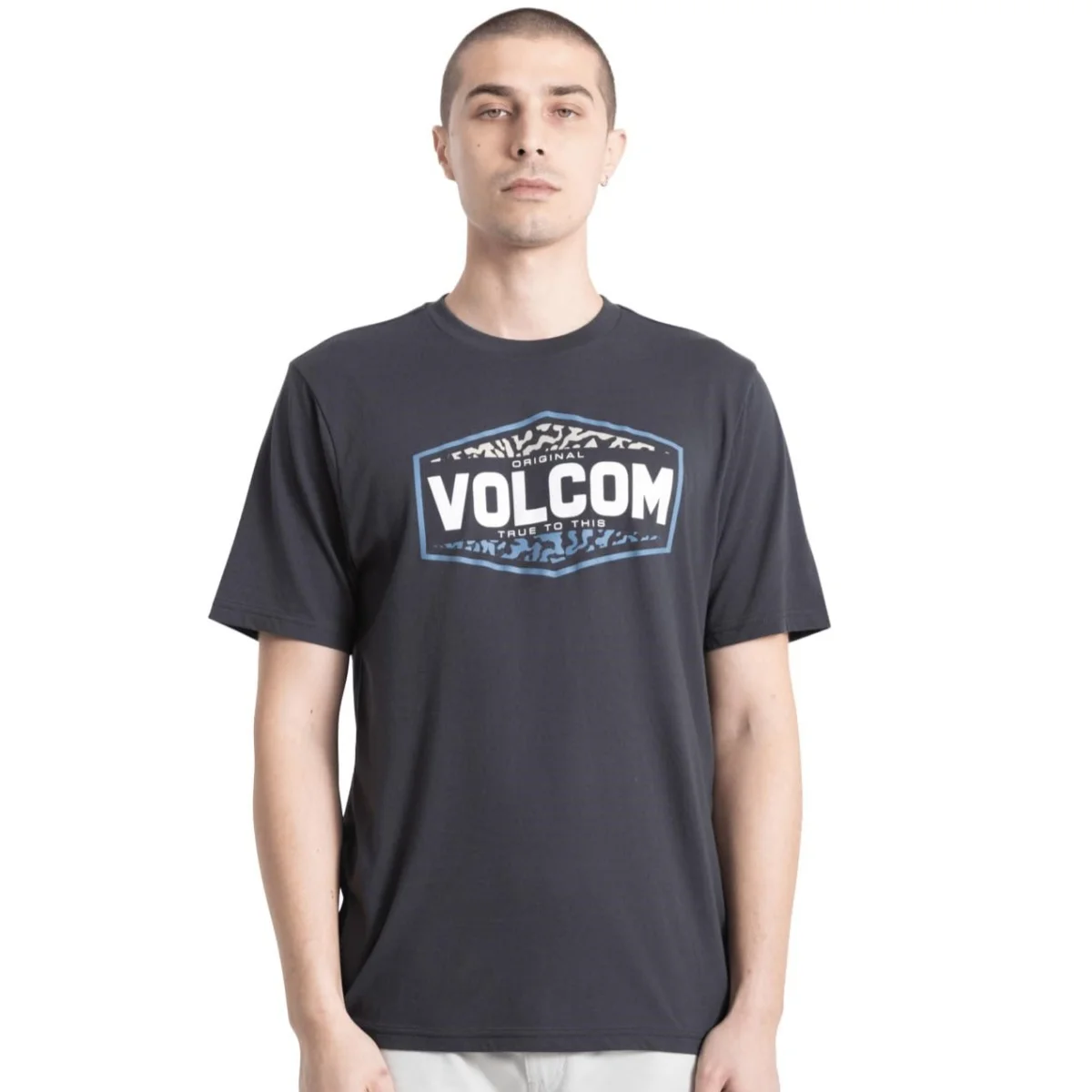 New Volcom Men’s Assorted Logo Short Sleeve T-Shirt – Standard Fit Cotton Graphic Tee Both of Men and Women