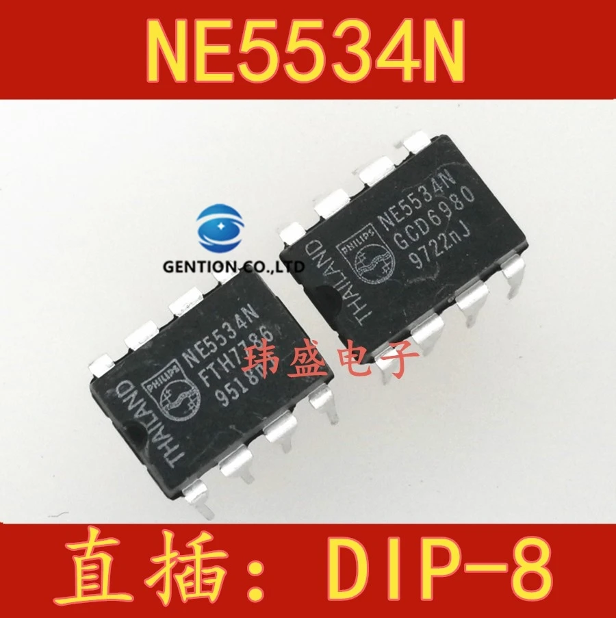 10PCS NE5534N single op-amp DIP8 upright NE5534 operational amplifier chip in stock 100% new and original