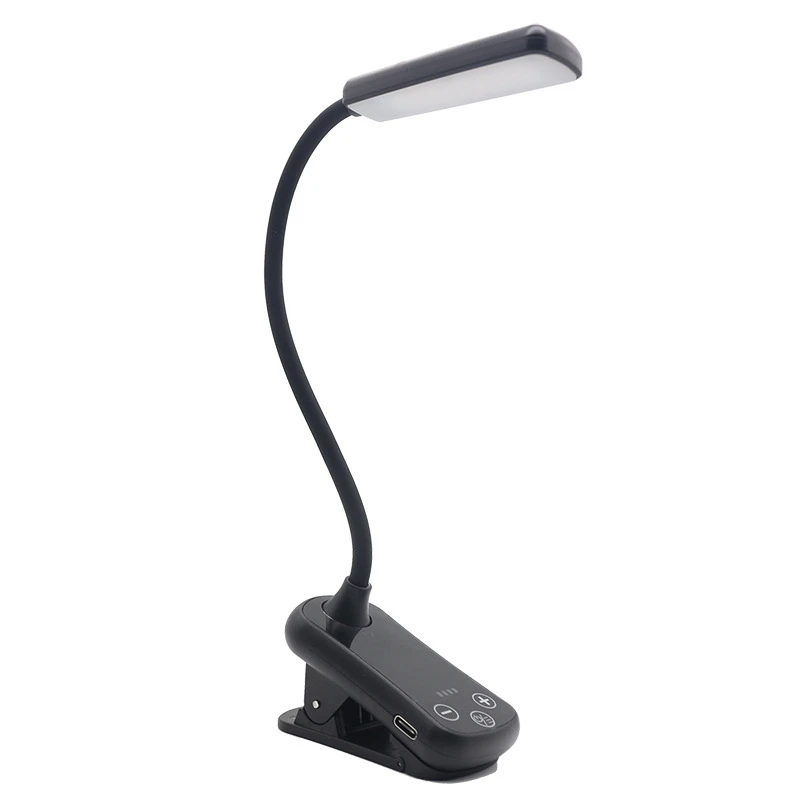 

LED Clip on Book Light 3 Colors 8 Brightness USB Rechargeable Light Portable Reading Light Book Lamp Mini Desk Lamp