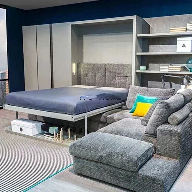 Wohnzimmer-Klappbett, Hardware-Zubehör mit Sofa und Schrankbett mit Aufbewahrungsschrank