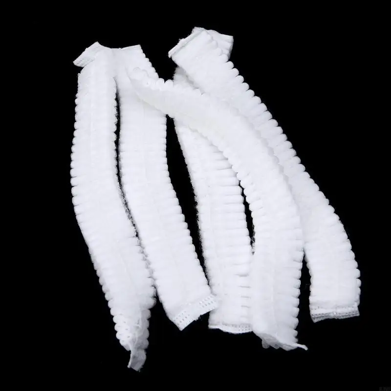 

R3MF Disposable Anti Dust Hat White Household Hospital Medical Nurse Hat for Nurse Hair Keep Cleaning Multifunction