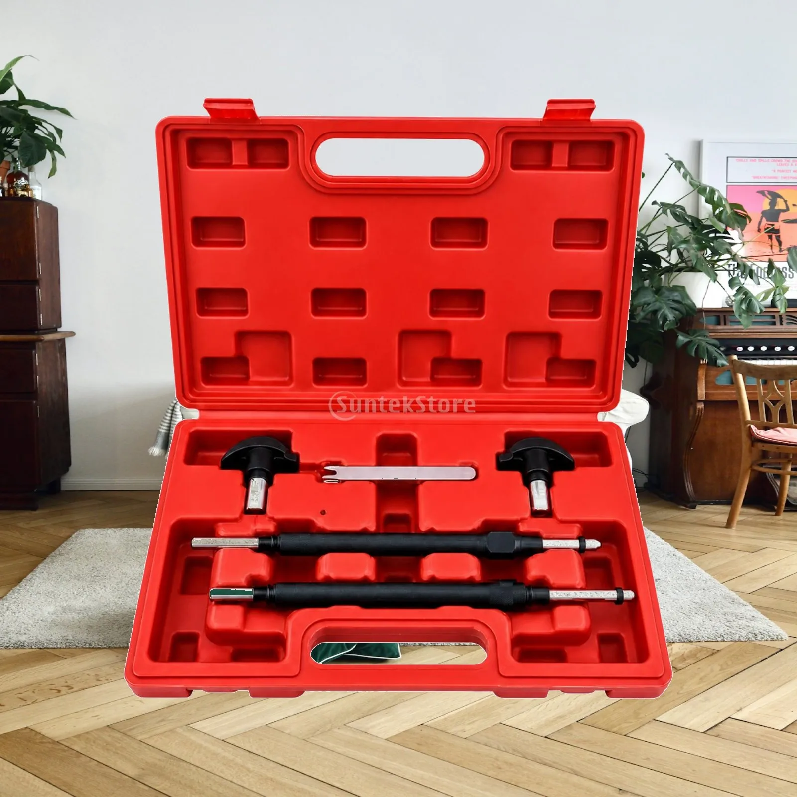 Carbon Steel Engine Timing Tool Kit for Fiat 1.2 16V with Molded Carrying Case Automotive Service Set