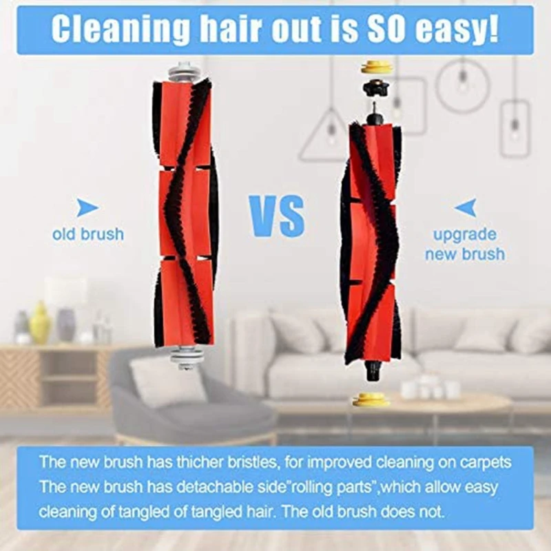 Kit d'accessoires de remplacement pour aspirateur robot Xiaomi Roborock, pièces pour modèles S4, S5, Dock E4, E20, E25, E35, S50, 18 paquets