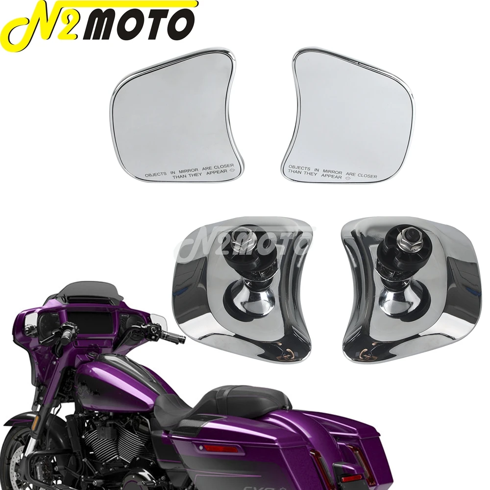 Bawting Fairing Inner Mount Side Rear Mirrors For Harley Touring Street Glide CVO 121 FLHXSE 2023-26 Street Glide Ultra FLHXU 25