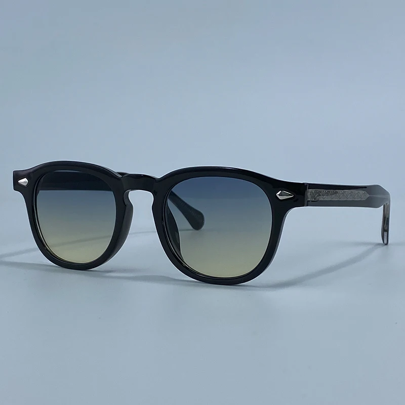 2026 Modische Vintage Quadratische Sonnenbrille für Herren – Klassische Kleine Runde Rahmen-Sonnenbrille mit Nieten – Luxuriöse Designer-Sonnenbrille mit Farbwechsel-Funktion – Detail 12