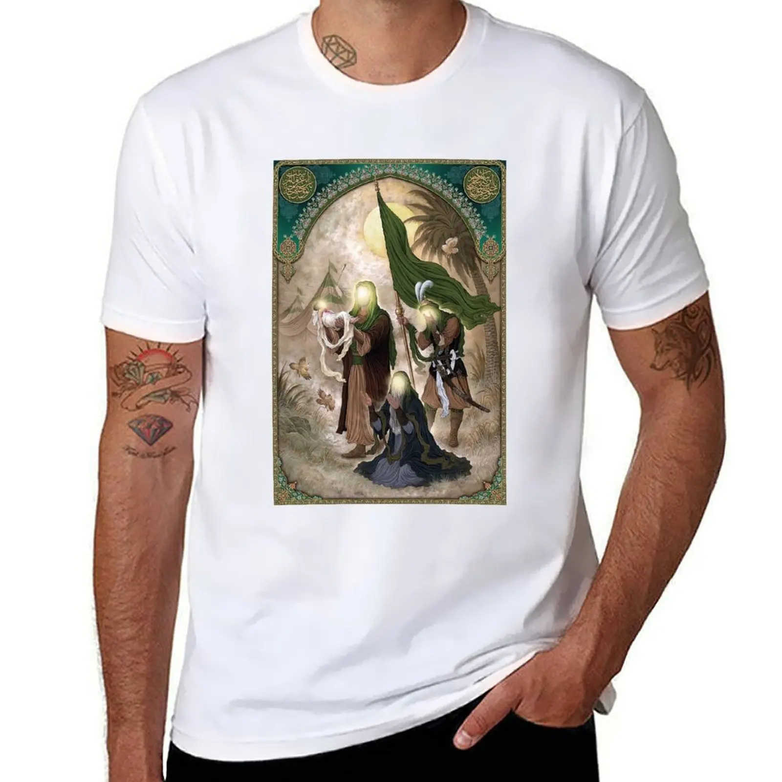 

Футболка Karbala A Message of Humanity, мужские футболки, хлопковая мужская футболка, хлопковая футболка