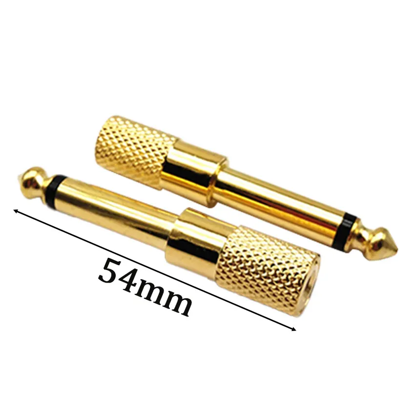 모노 오디오 마이크 어댑터 컨버터 Aux 케이블, 금도금 s1, 6.5mm 암에서 3.5mm 수컷 잭 3.5 암에서 6.35mm 수컷 플러그