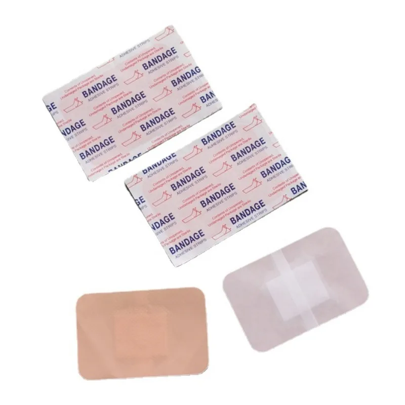 50pcs/set Large Patches Skin Wound Plaster Band Aid Breathable Adhesive Woundplast for First Aid Dressing Tape 7.5*5cm