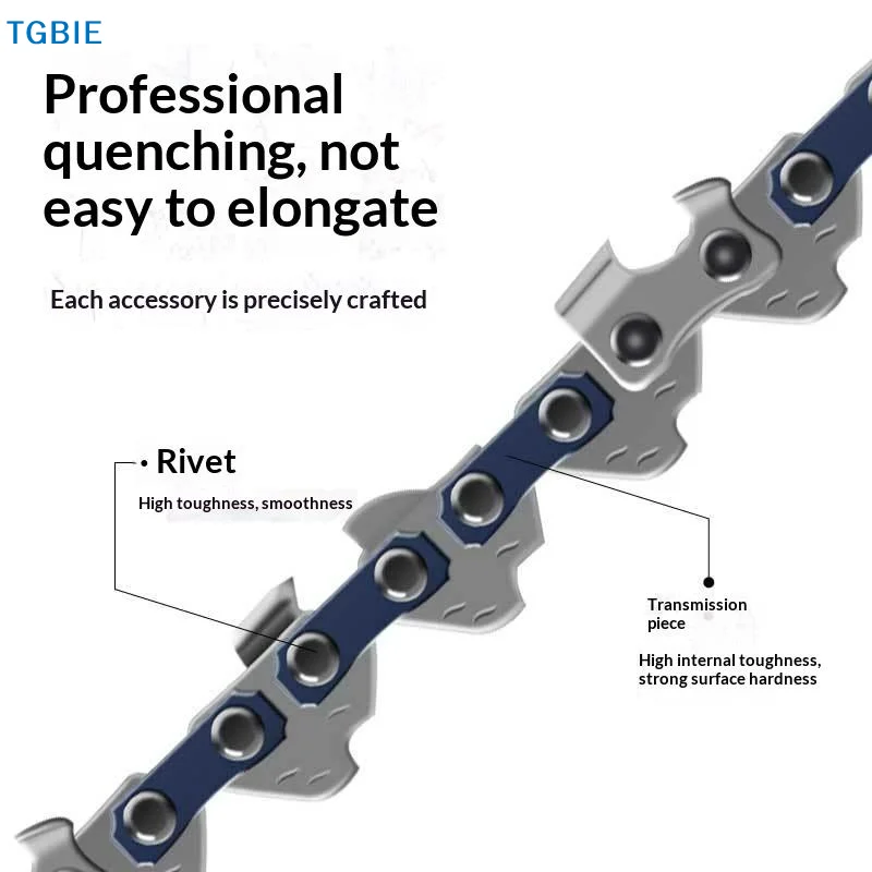 [TL]【TL】1Pcs 4/6/8inch Electric Saw Mini Chainsaw Logging Saw Blade Pruning Chain Saw Chain Accessories 1/4 Chainsaw Chain Guide