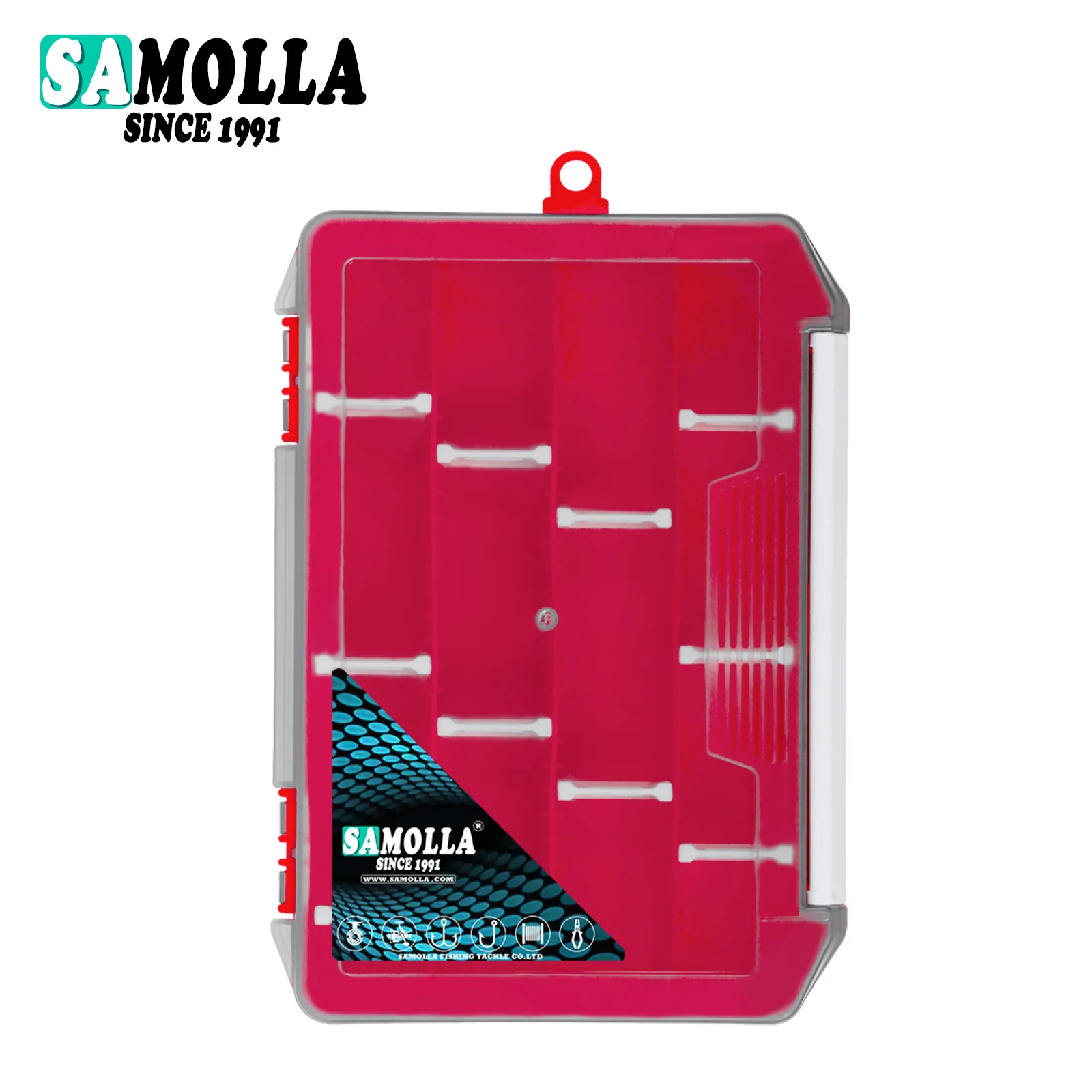 Neue Angeln Box Locken Köder Box Fächer Kunststoff Zubehör Lagerung Tackle Hohe Festigkeit Container Fall Einstellbare Organizer