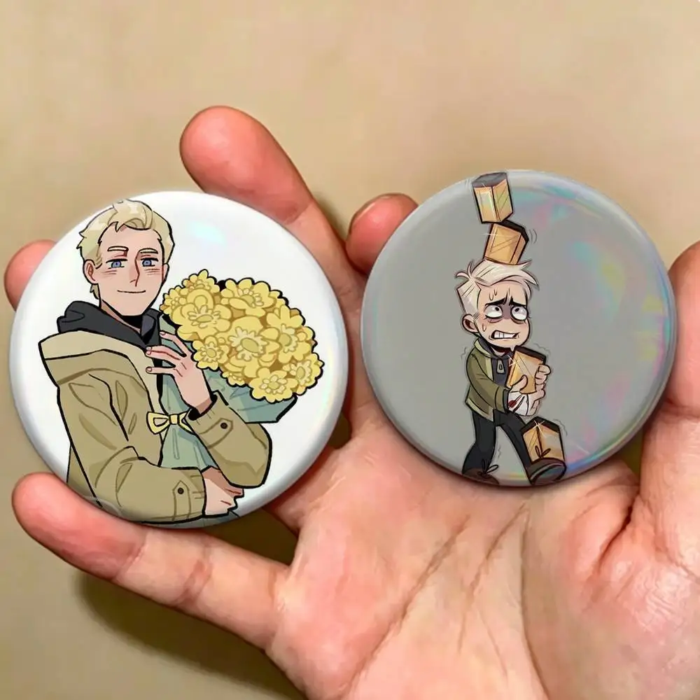 Resident evil Ethan Winters Badges Creative Tinplate Button PinsBrooch Badge Clothes Backpack
