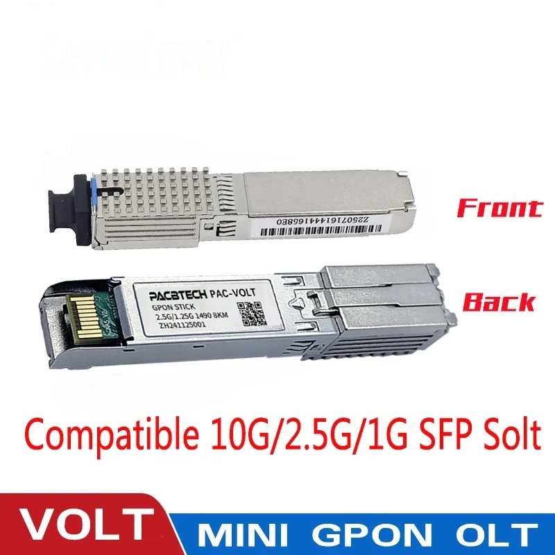 MINI GPON OLT MICRO VSOLT OLT-Stick 1,25G до 2,5G Поддержка Plug and Play 16-32 ONU Gigabit, совместимая с 10G/2,5G/1G SFP Solt