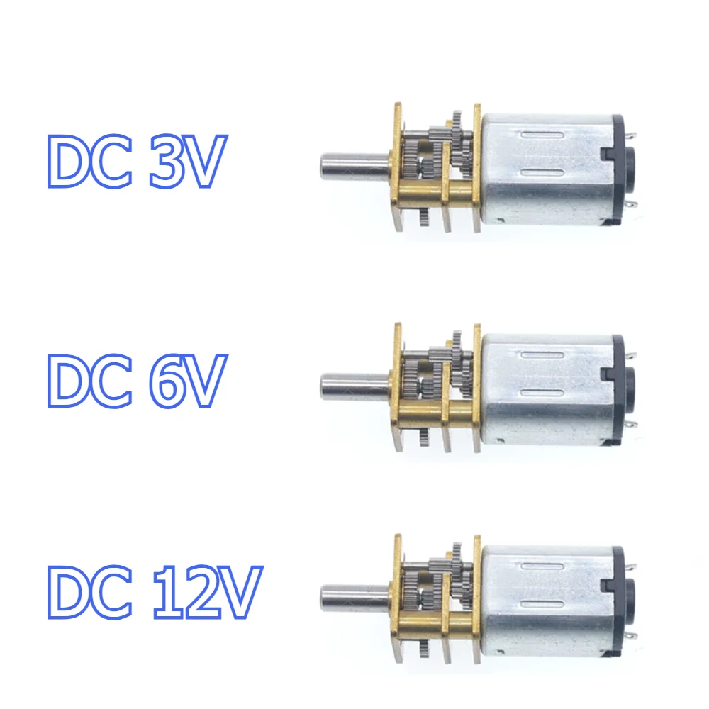 Image of GA12-N20 DC 3V 6V 12V Mikro-Metallgetriebemotor Zahnradmotor 30RPM 50RPM 60RPM 100RPM 150RPM 200RPM 300RPM 600RPM 1000RPM