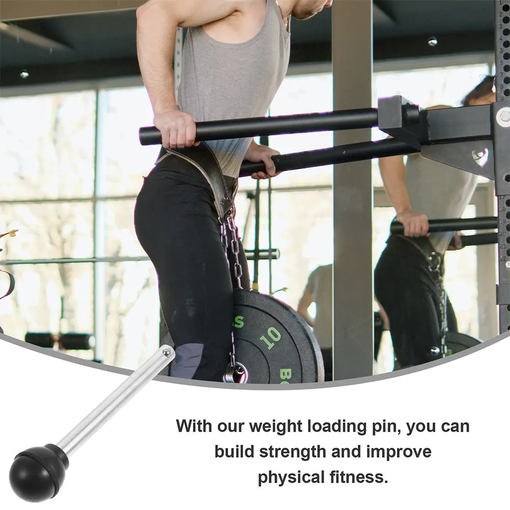 

4pcs Weight Pin for Gym Machine Universal Pins for Weight Stack Performance Pins for Gym Fitness Equipment Pull Pin Black