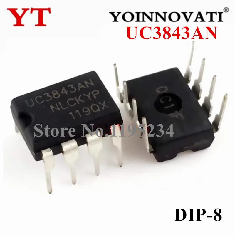 10 sztuk/partia UC3843AN UC3843A UC3843 DIP-8