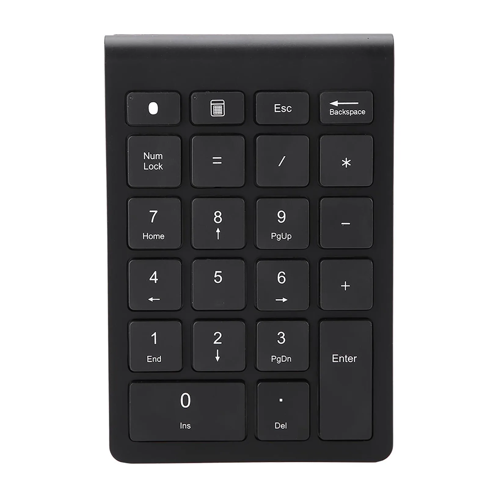 Mini teclado numérico portátil, ligero, negro, 22 teclas, silencioso, inalámbrico, Bluetooth, ergonómico para OS X, PC, fácil de conectar